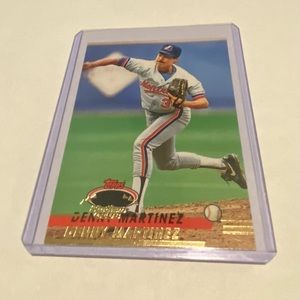 Dennis Martinez Rare! 1993 Topps Stadium Club Error Card Double Name/foil